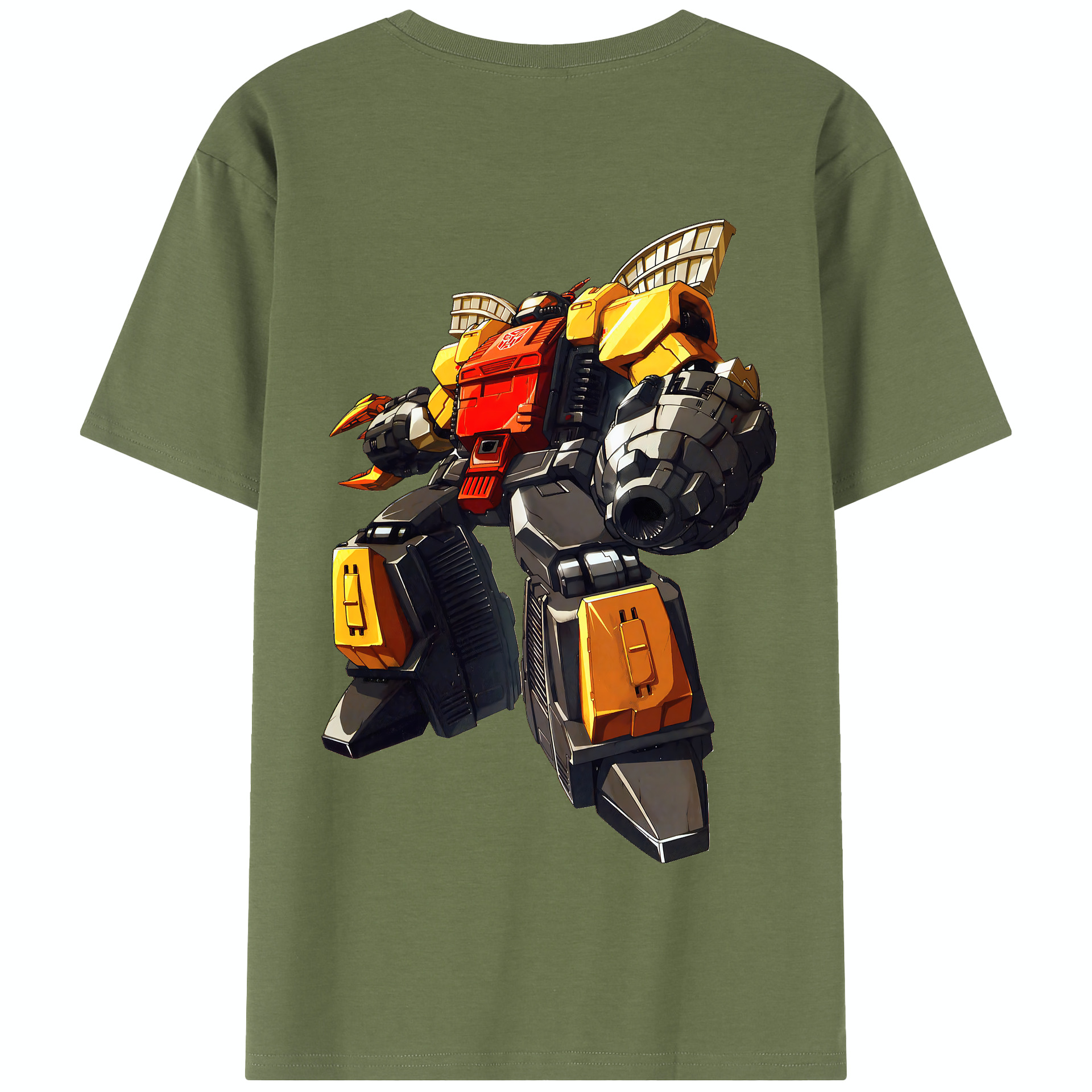 （画像用） Transformers トランスフォーマー 綿100％半袖Tシャツ（背面プリント）